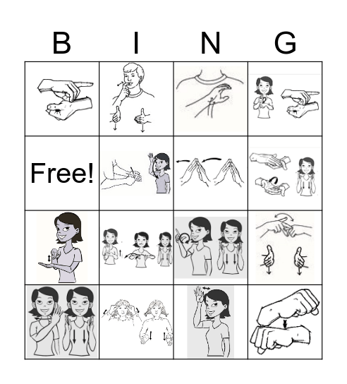 Community Helpers Bingo Card