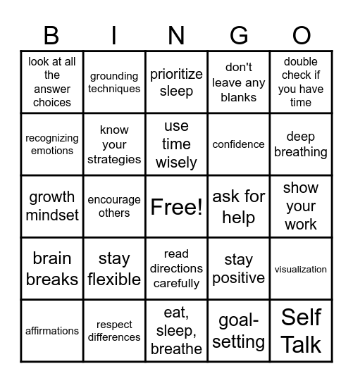 Ace it BINGO Card