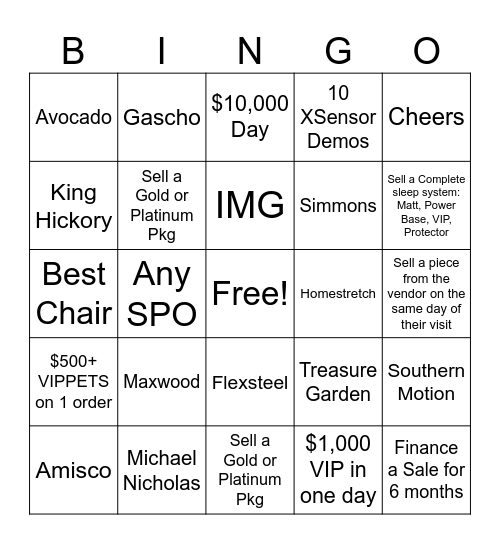 MayDays 2025 BINGO Card