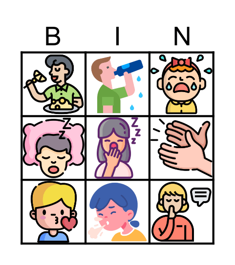 Sonidos del Cuerpo Bingo Card