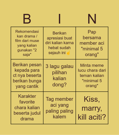 Bingo ACT_Circle Bingo Card