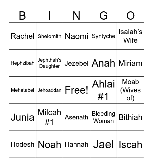 S.O.W. BINGO Card
