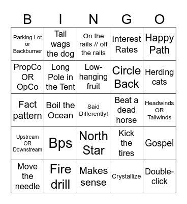 IYKYK Bingo Card