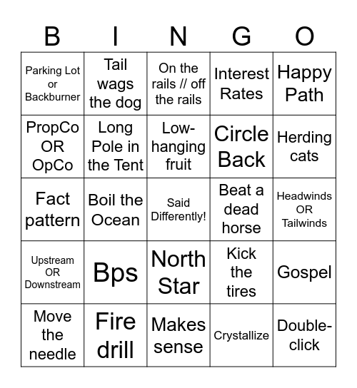 IYKYK Bingo Card
