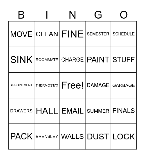White Glove Bingo! Bingo Card