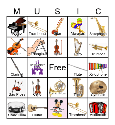 Musical Bingo! Bingo Card