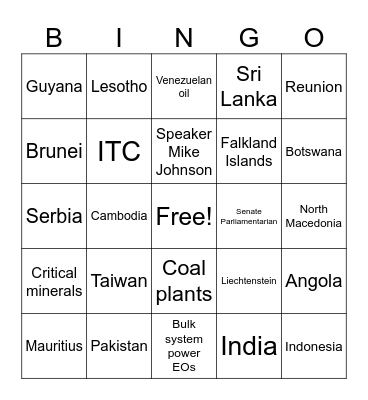 EO Bingo Card