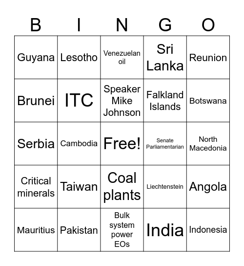 EO Bingo Card