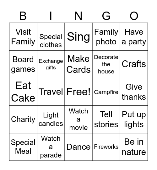 Tiger Circles Bingo Card
