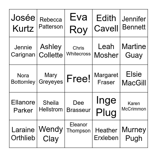 Women in the military Bingo Card