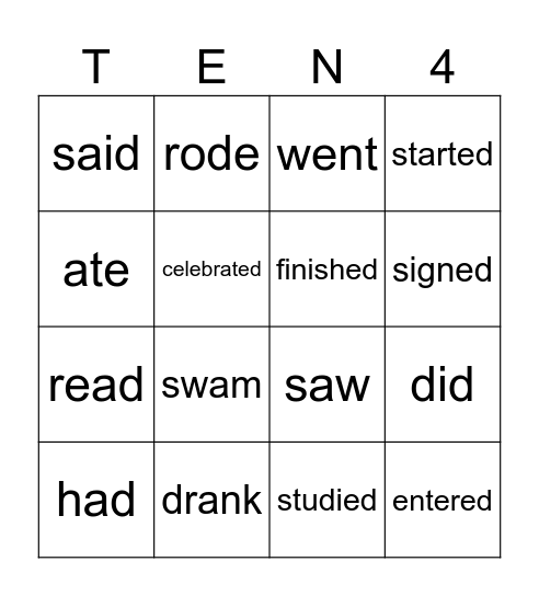 BINGO! Bingo Card