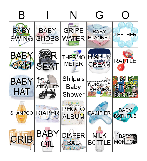 BABY SHOWER Bingo Card