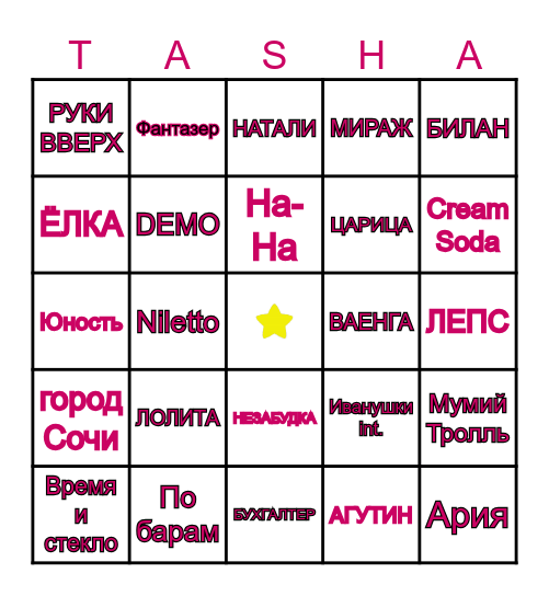 HAPPY BIRTHDAY Bingo Card
