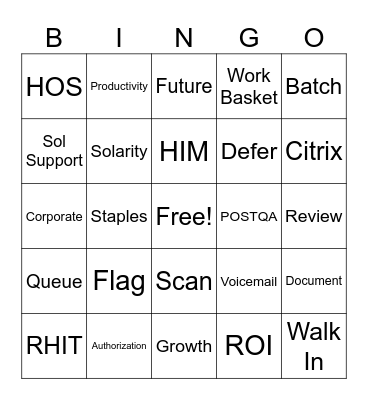 Health Information Professionals Week 2025 Bingo Card