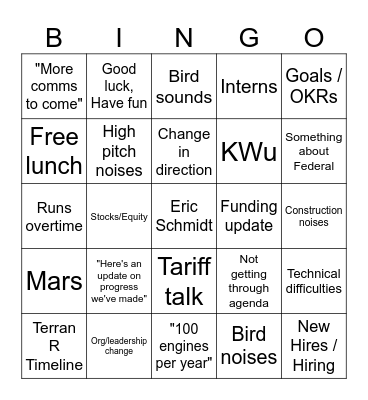 All-Hands Bingo Card