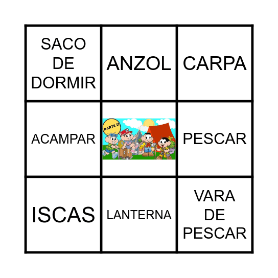 BINGO DE ATIVIDADES DA SEMANA DE TURISMO Bingo Card