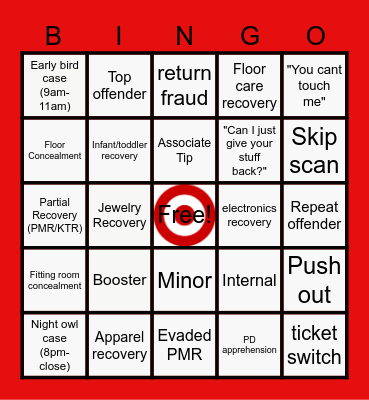 Target AP BINGO Card