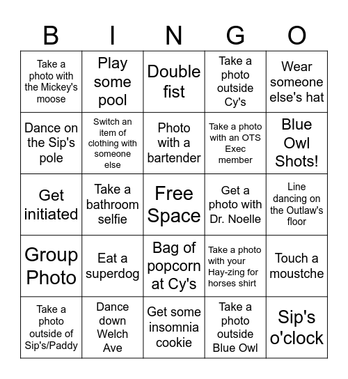 Hay-zing is for Horses - Photo Bingo Card