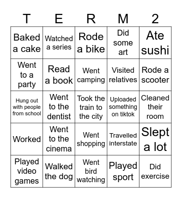Find Someone Who - Holiday Version Bingo Card