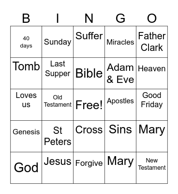 1st grade Bingo Card