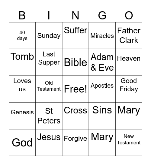 1st grade Bingo Card