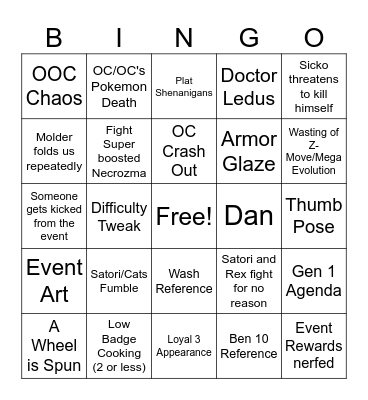 The Rise of the Return of the Revenge of Molder Bingo Card