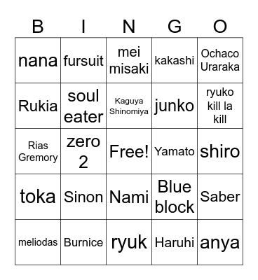iber Bingo Card