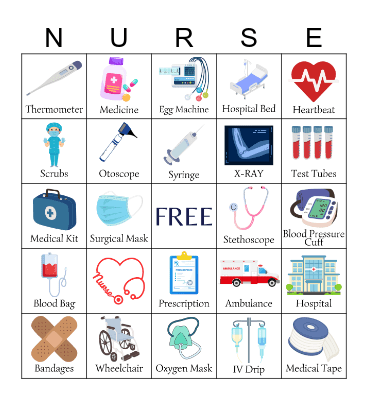 Nurse Bingo Card
