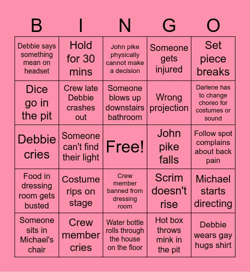 GUYS AND GUYS BINGO Card