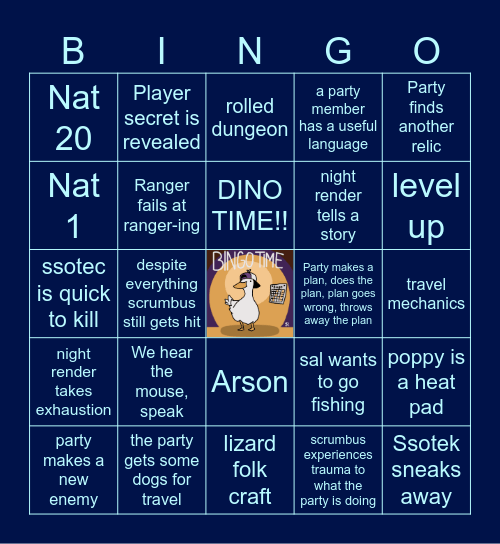 Icewind Dale Ep. 4 | Mountain Climb Bingo Card