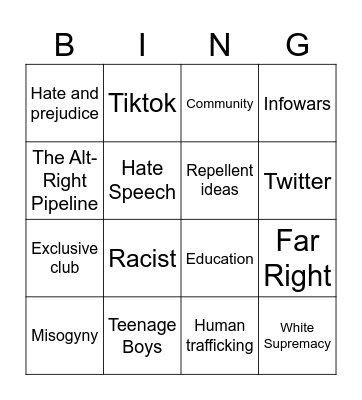 BINGO FOR DUSTY TALKING POINTS Bingo Card