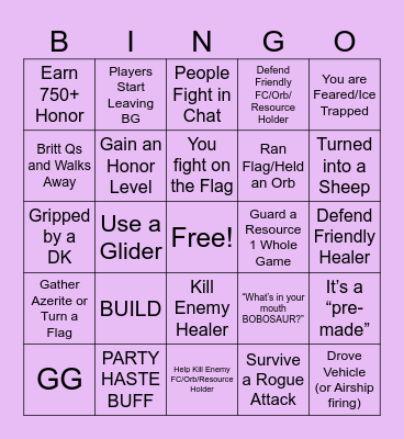 Witches of the Waste Bingo Card