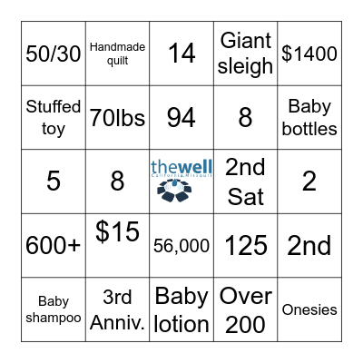 The Well CaliMO Bingo Card