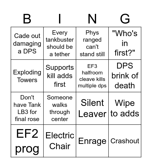 lesbian knight bingo Card