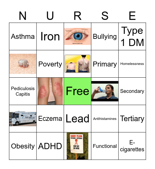 PNR208 - Kids in the Community Bingo Card