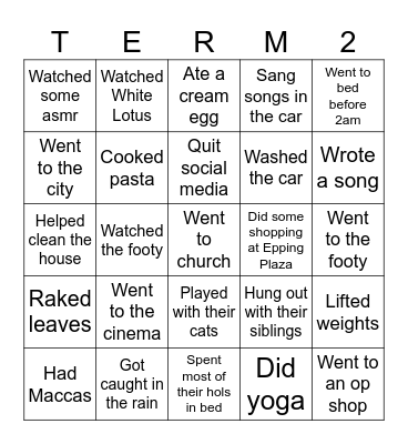 Find Someone Who - Holidays Bingo Card