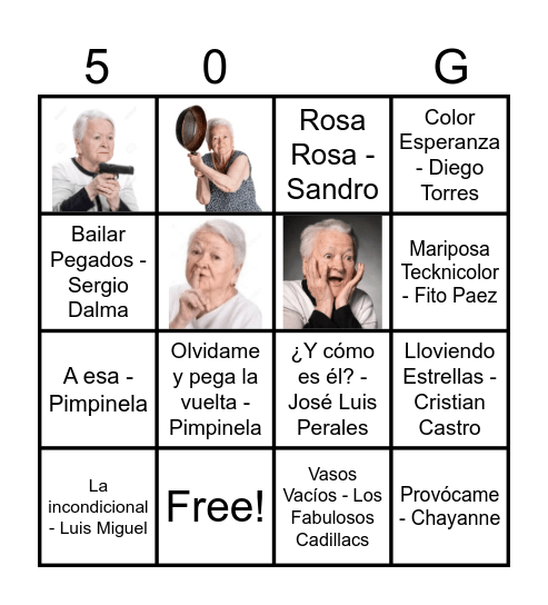 Bingo de Señora Bingo Card