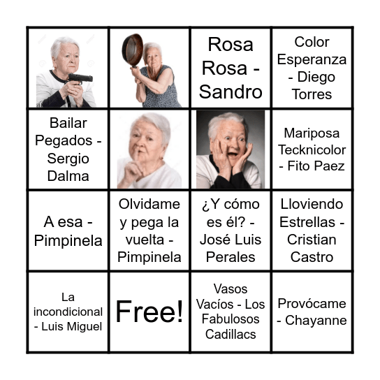 Bingo de Señora Bingo Card