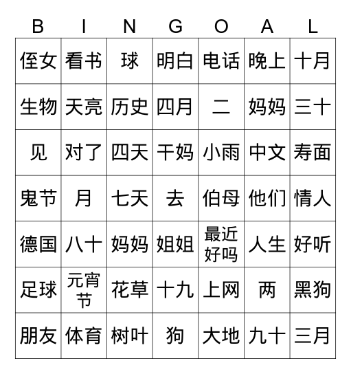 U1LA to U2LD + (4-5 Fast through pg. 74 Combos) Bingo Card