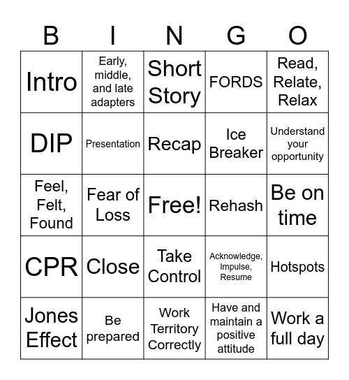 4's, 5's, & 8's Bingo Card