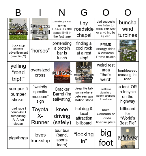 the Jesus Christ superstar reunion tour Bingo Card