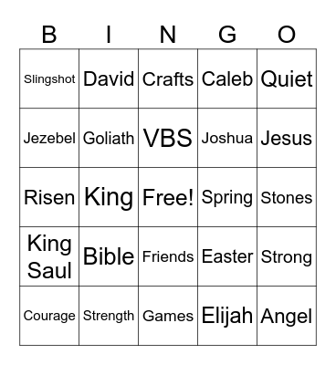 Castle of Courage Bingo Card