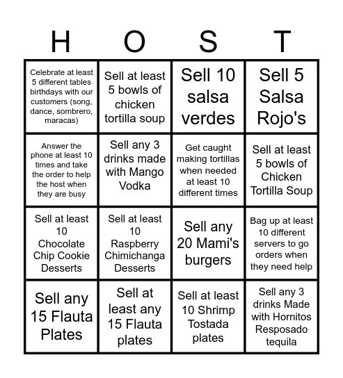 Mami's May BINGO Card