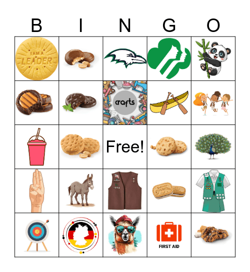 Girl Scout Bingo Card