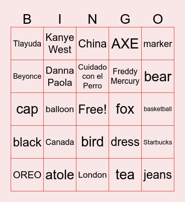 Defining Bingo Card