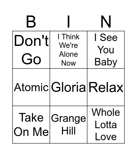 Ferry Bingo - End of Term Bingo Card