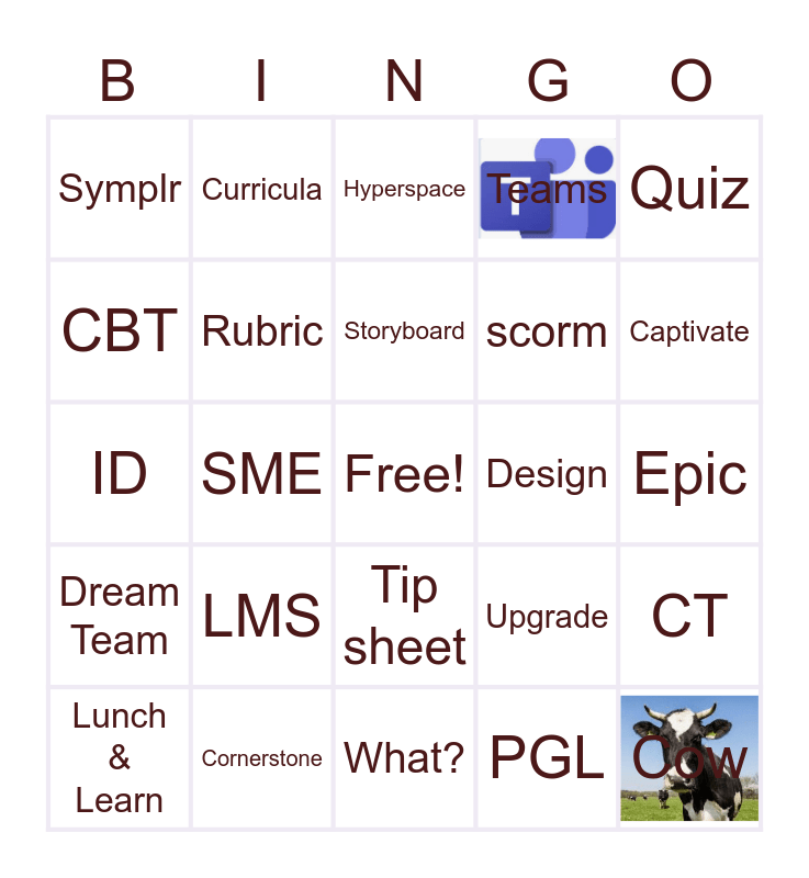 ID BINGO Card