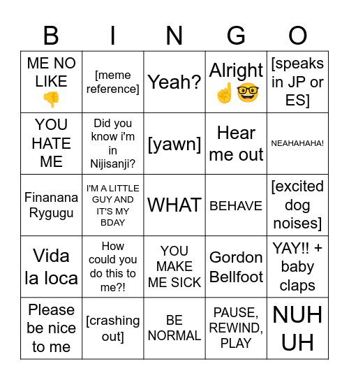 ZADDY'S GUESS THE LIVER (DEBONAIR VER.) Bingo Card