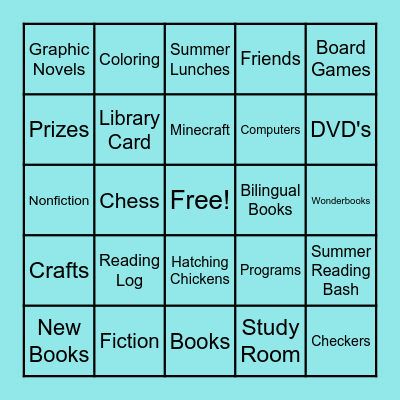 Library BINGO Card