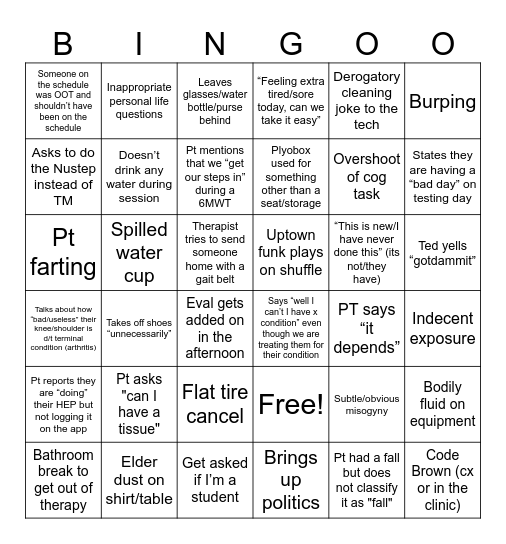 ANR Bingo Card
